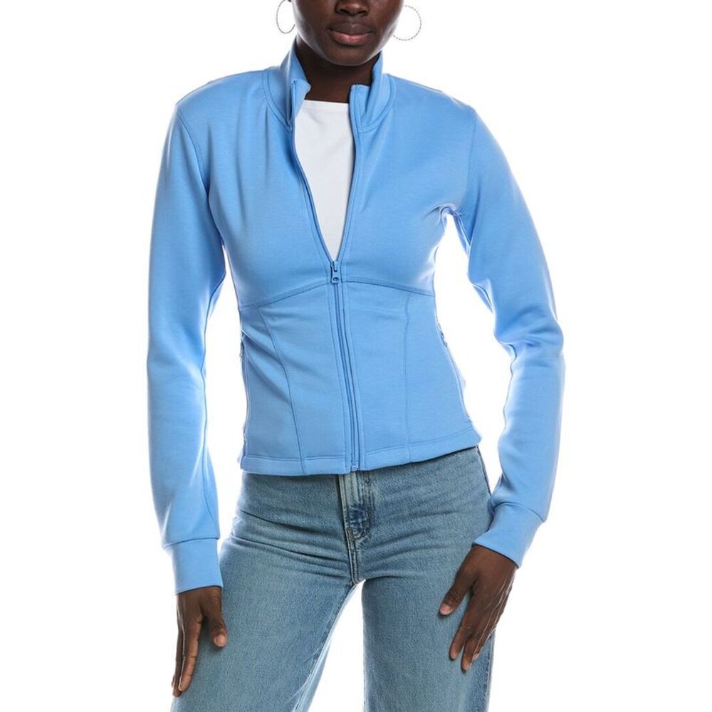 Vintage Havana Womens  Cloud Fleece Slim Fit Jacket, Blue